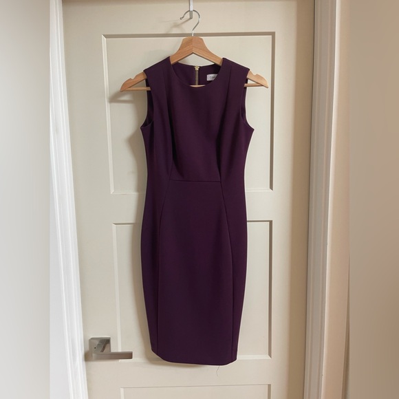 Calvin Klein Maroon Work dress - Picture 1 of 6